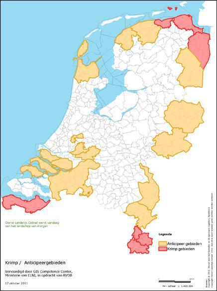 Infographic over krimpgebieden en anticipeergebieden in Nederland. De informatie uit de infographic is verwerkt op de pagina.