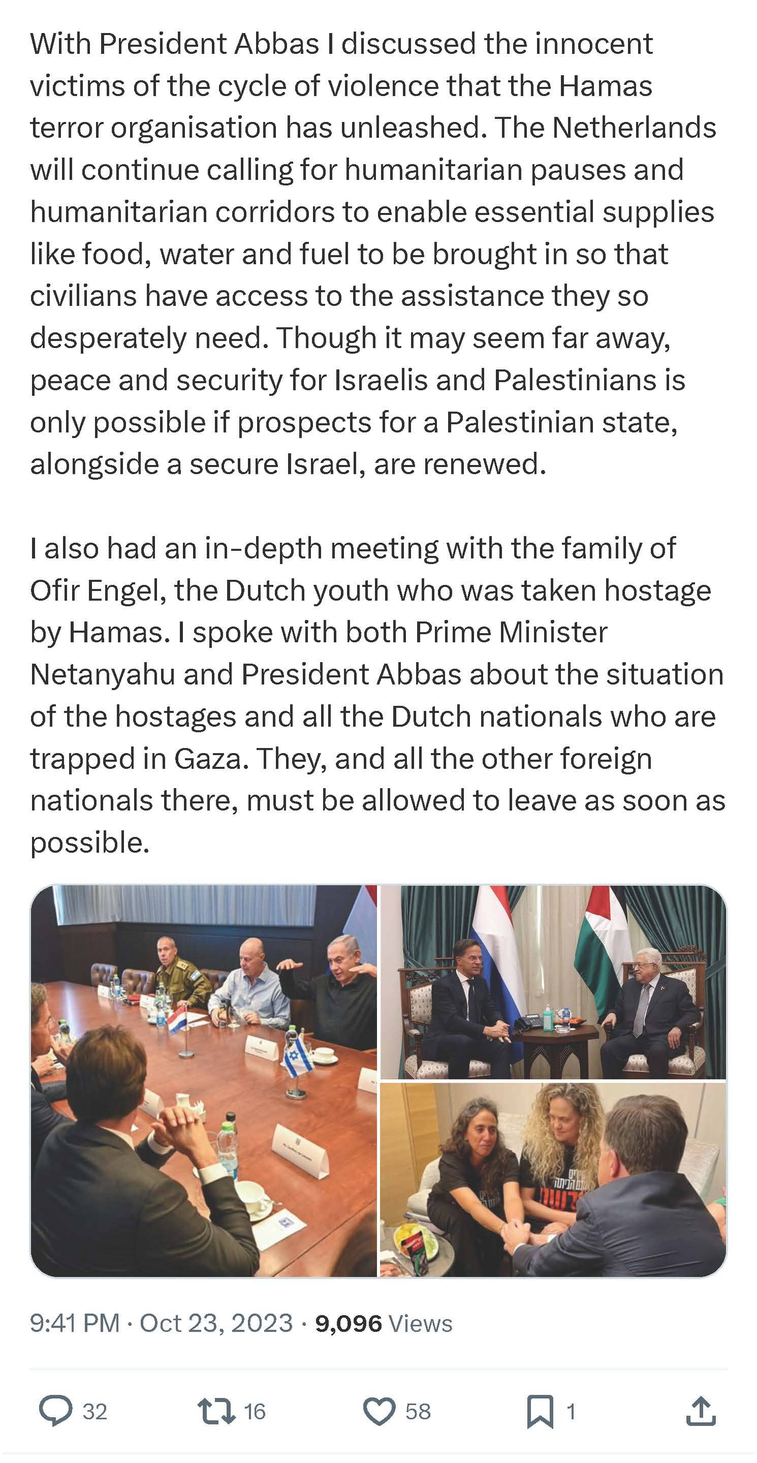Mark Rutte on X