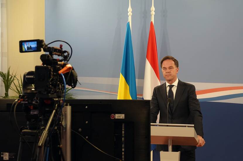 Prime Minister Mark Rutte addresses Ukrainian Parliament