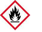 Warning label flammable