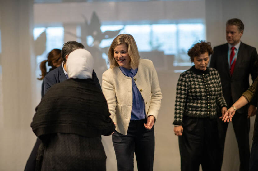 Minister Liesje Schreinemacher tijdens Internationale Vrouwendag