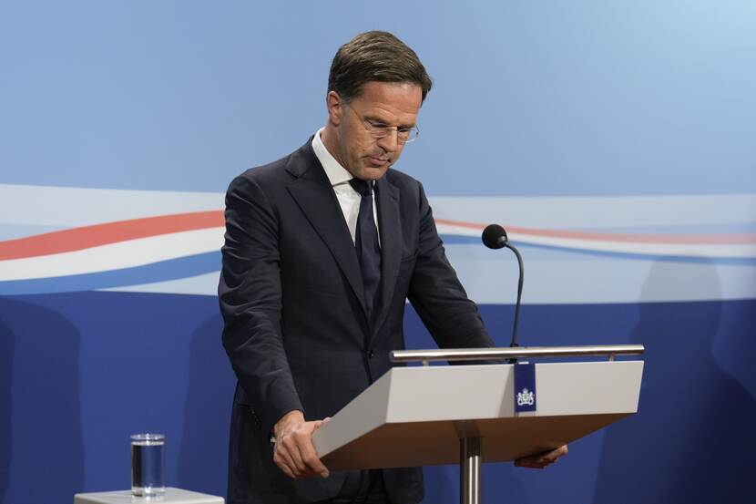 Prime Minister Rutte tenders government’s resignation